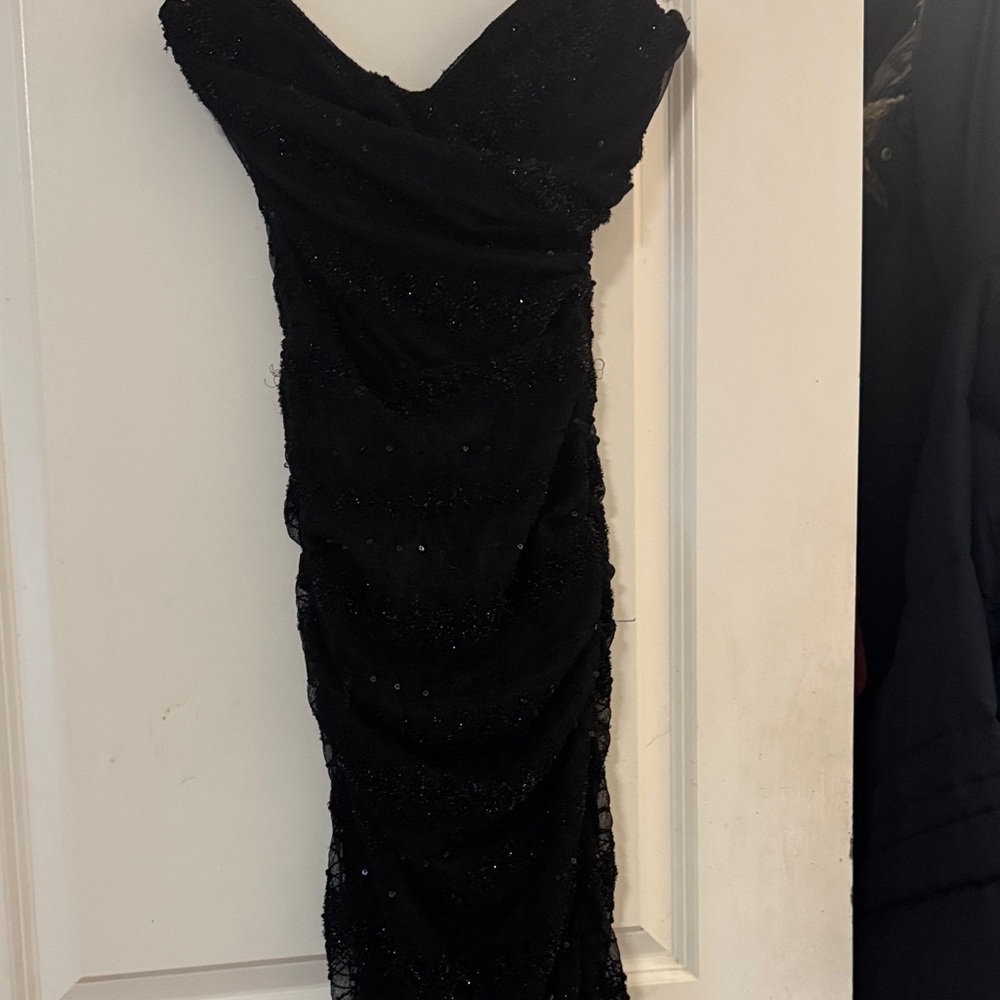 Dolce & Gabbana Black Strapless Dress